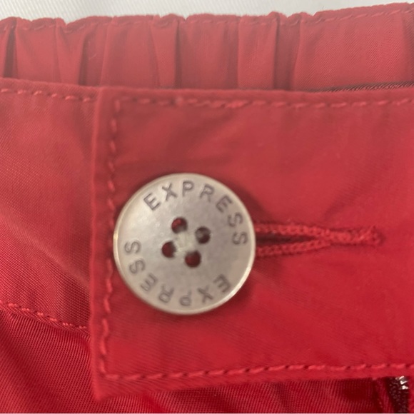 Express Y2K Vintage Red Parachute Pants Size Medium - Picture 4 of 7